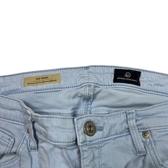 AG Adriano Goldschmied The Prima Mid Rise Cigarette Stretch Jeans Light Blue 31R - Picture 5 of 6